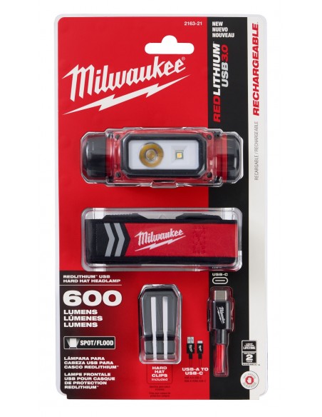 Linterna Frontal Para Casco REDLITHIUM - 2163-61 - Milwaukee