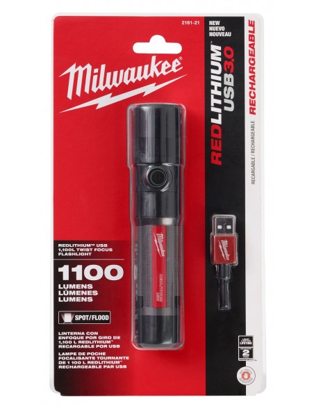 Linterna Enfoque Giratorio REDLITHIUM - 2161-21 - Milwaukee