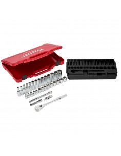 Juego De Ratchet Y Copas 3/8" Métrico 32 Piezas -...