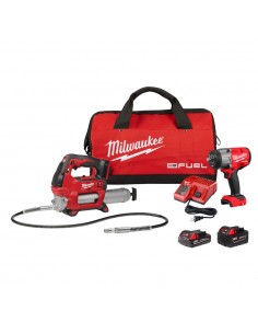 Kit Pistola De Impacto 1/2" + Engrasadora Inalámbrica M18...