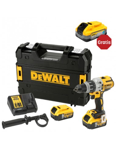 Kit Taladro percutor ½” 20V DCD996P2T-B3 Gratis Batería 5.0 power stack DCBP520-B3