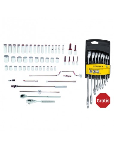 Kit Juego de copas ½” 54 PZS J54218  Proto Gratis juegos de llaves mixtas STMT73648-LA