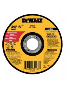DEWALT DW8062-AR Disco de Corte Fino 4-1/2" x 0.045" x 7/8"