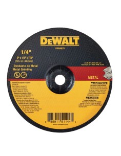 DEWALT DW54870 Disco Abrasivo Metal 9" x 1/4" x 7/8"...
