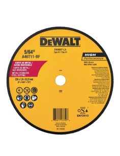 DEWALT DW8067LA Disco Corte Fino Tipo 41 9" x 5/64" x 7/8"