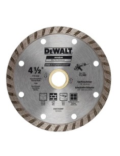 DEWALT DW47450HP Disco Diamantado Turbo 4-1/2" HP Concreto