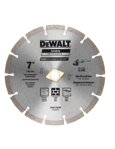 DEWALT DW47702HP Disco Diamantado 7"...