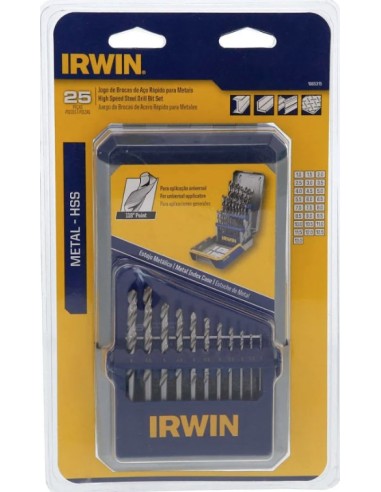 IRWIN 1865315 Juego Brocas HSS 25...