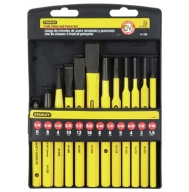 Juego de Cinceles y botadores 12 piezas - 16-299 Stanley