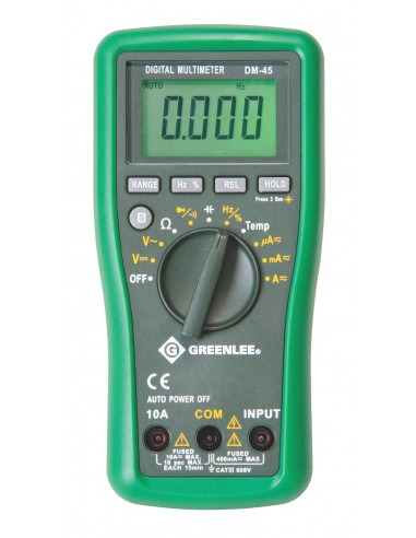 Multímetro Digital 10 Amp - DM45 - Greenlee